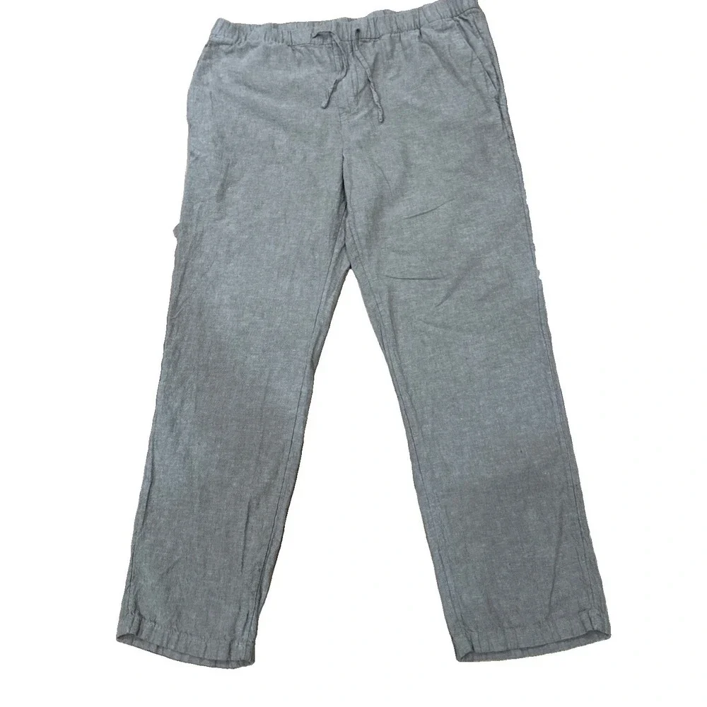 H&M Relaxed Linen & cotton Drawstring Pants Men's Size XL